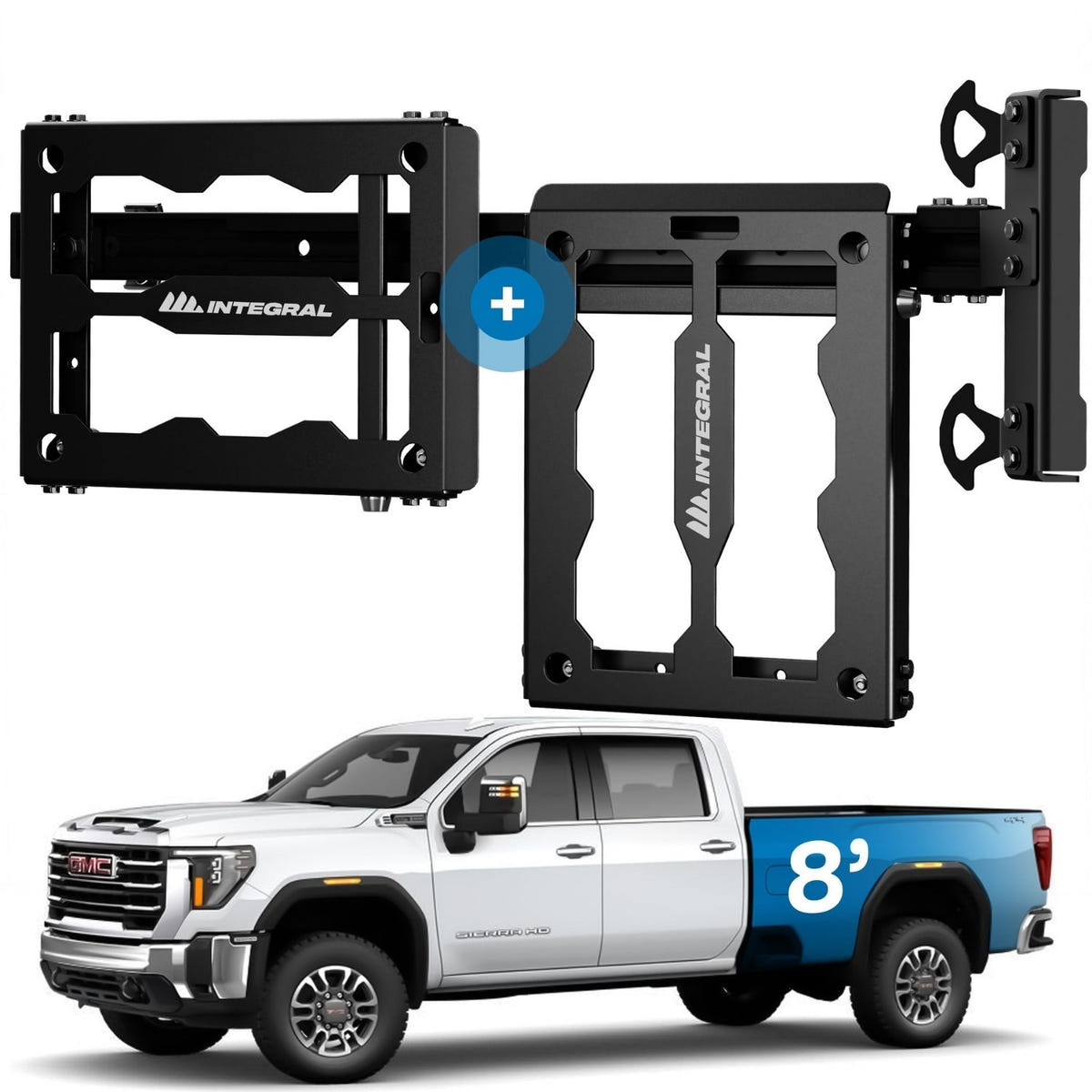 Integral Truck Rail Kit installed on a 2020-2026 Chevrolet Silverado HD long bed