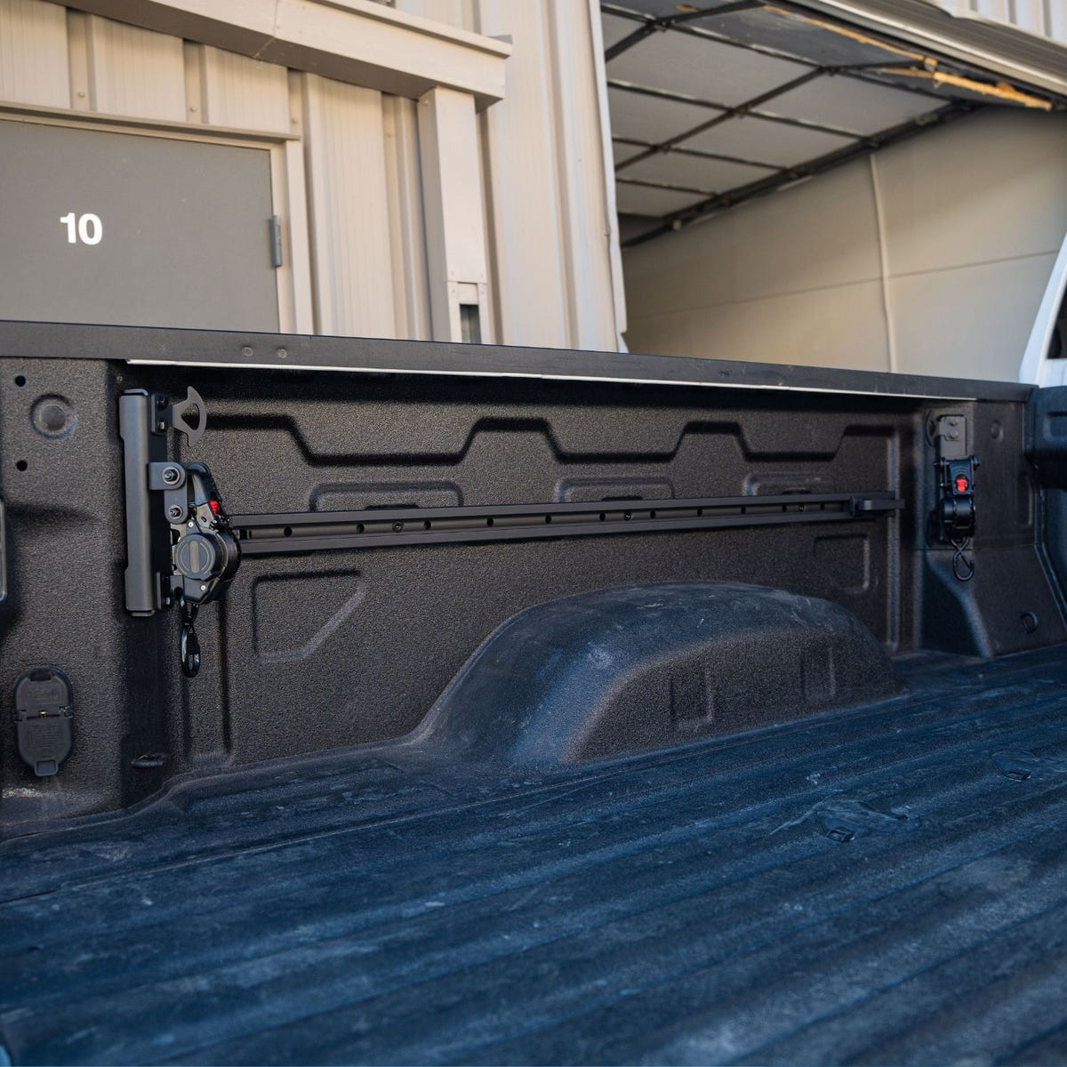 Black powder-coated Integral swivel strap with stainless hardware for GM trucks