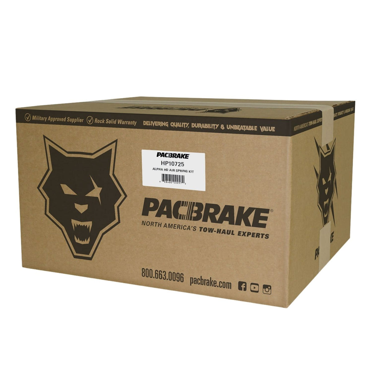 Pacbrake ALPHA air suspension system for GM 2500HD and 3500HD trucks