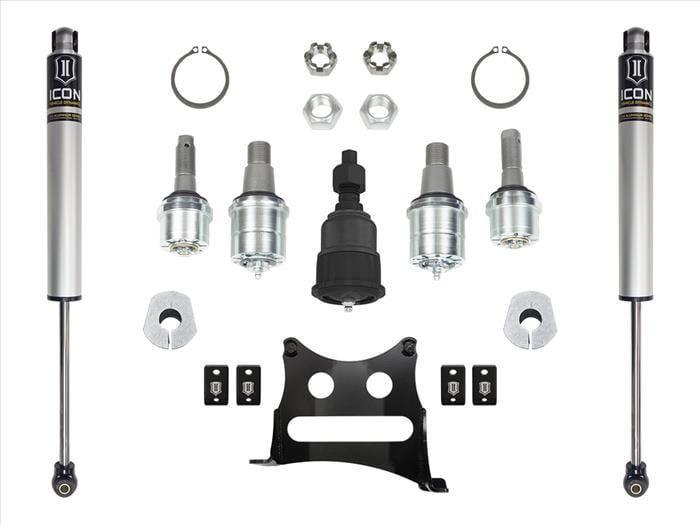 ICON Ultimate Front End Kit with Track Bar Ball Joint for 05-22 Ford SuperDuty 4WD