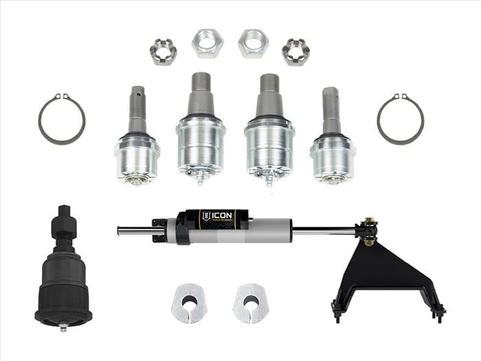ICON Ultimate Front End Kit with Track Bar Ball Joint for 05-22 Ford SuperDuty 4WD