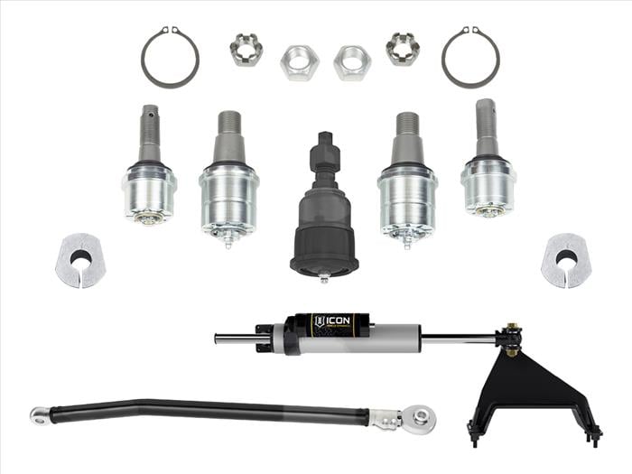 ICON Ultimate Front End Kit with Track Bar Ball Joint for 05-22 Ford SuperDuty 4WD