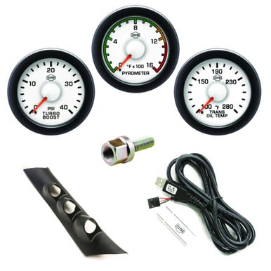 Isspro EV2 Pillar Kit With Pyrometer, Boost, and Transmission Temp for 94-97 Dodge and Ram 5.9L Cummins