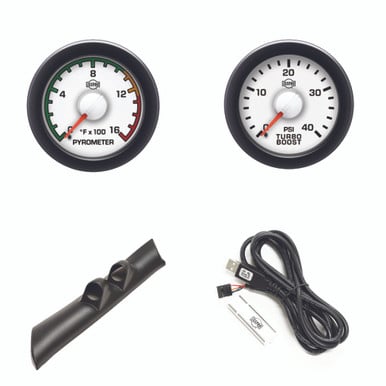 Isspro EV2 Pillar Kit With Pyrometer and Turbo Boost for 98-02 Dodge and Ram 5.9L Cummins