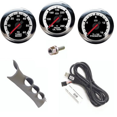 Isspro EV2 Pillar Kit With 3-Gauges for 10-24 Ram 6.7L Cummins