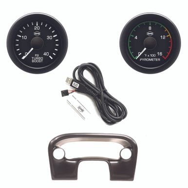 Isspro EV2 Column Kit With Pyrometer and Turbo Boost Gauges for 99-04 Ford 7.3 and 6.0L Powerstroke