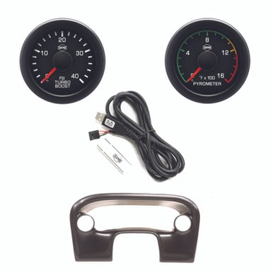 Isspro EV2 Column Kit With Pyrometer and Turbo Boost Gauges for 99-04 Ford 7.3 and 6.0L Powerstroke