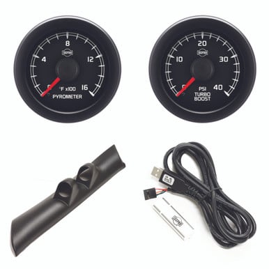 Isspro EV2 Pillar Kit With Pyrometer and Boost for 07.5-14 GM 6.6L Duramax
