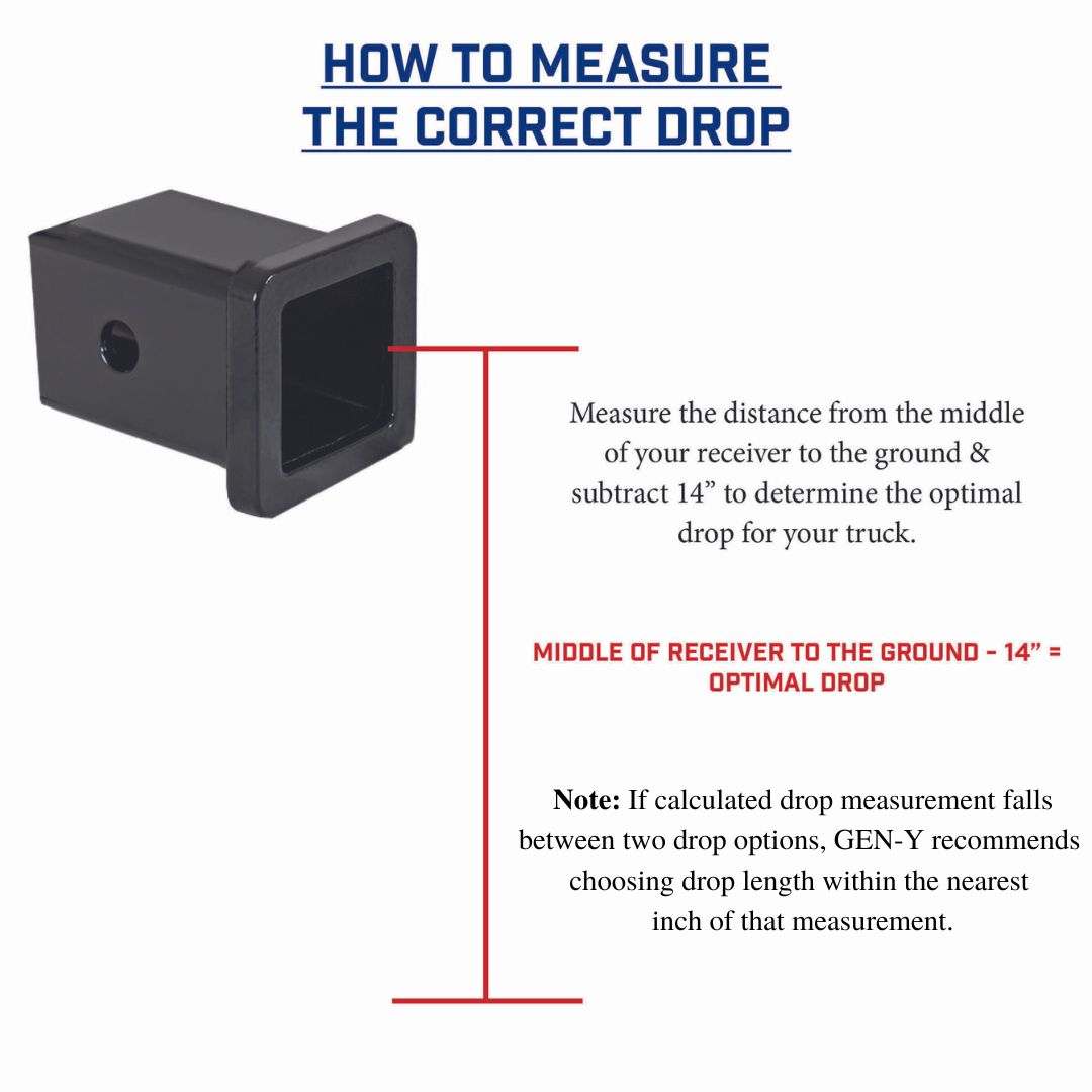 Gen-Y Hitch The Boss 32K Drop Hitch 2.5" Shank With Dual-Ball - 6" and 9" Drop