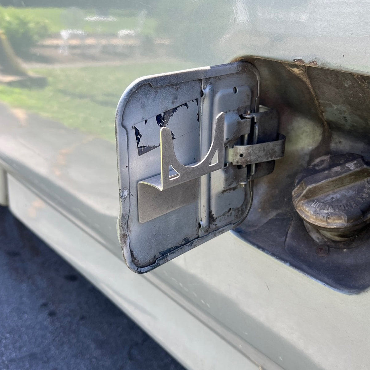 JC Customs Gas Cap Holder 80-97 Ford F-250/F-350