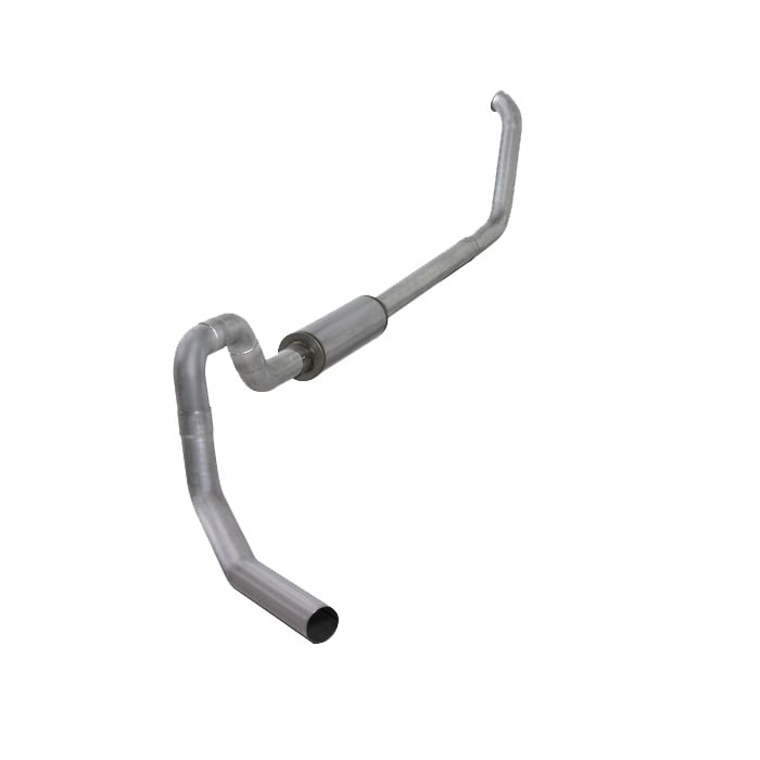 Diamond Eye 4" Aluminized Turbo Back Single Exhaust for 00-03 7.3L Ford F-550 Rollover Powerstroke