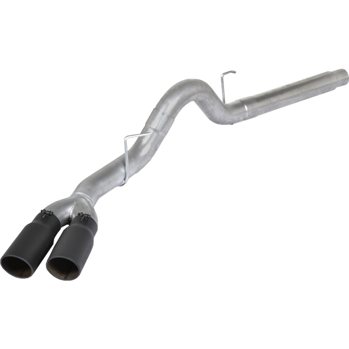 Diamond Eye 4" DPF Back Sport Dual Exhaust With Black Tips 18-19 3.0L Ford Powerstroke