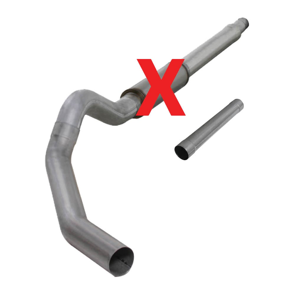 Diamond Eye 5" Aluminized Cat Back Single Outlet Exhaust for 03-07 6.0L Ford Powerstroke K5344A