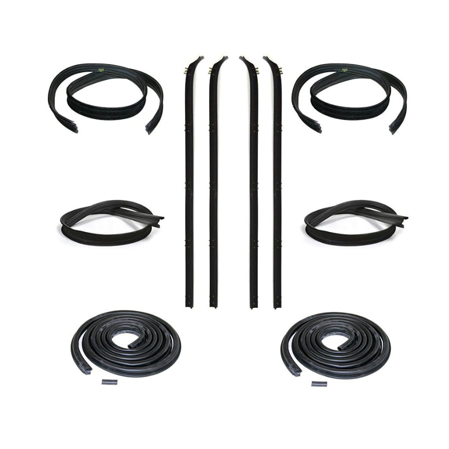 Fairchild Door, Belt, and Window Channel Weatherstrip Seal Kit 10 Pieces for 81-93 Dodge 250 and 350