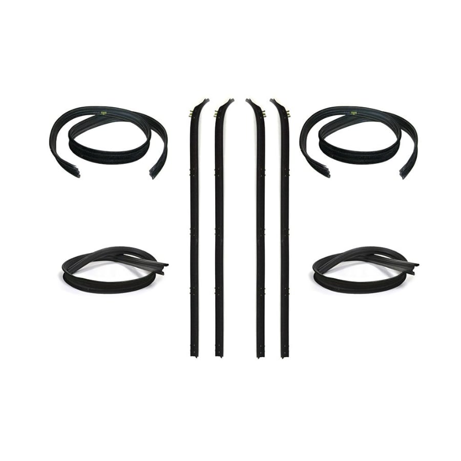 Fairchild Window Channel and Belt Weatherstrip Seal Kit 8 Pieces for 81-93 Dodge 250 and 350