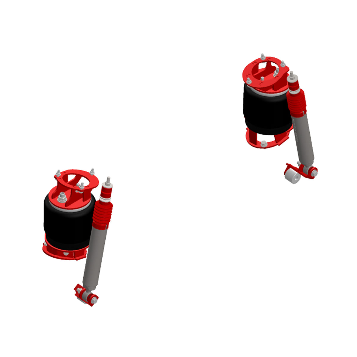Kelderman 2-Stage Stock Height Front Air Suspension Kit for 19-22 Ram 2500 and 3500 4WD