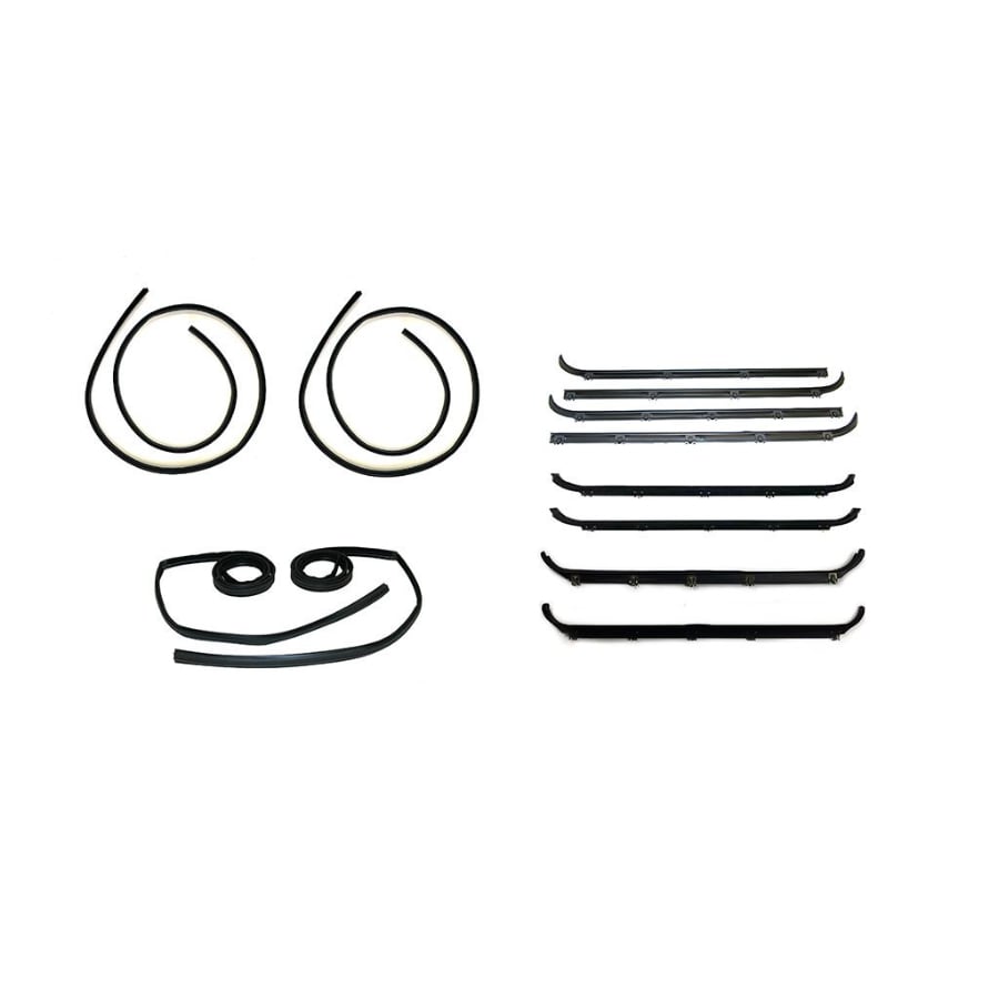 Fairchild Window Channel and Belt Weatherstrip Seal Kit Crew Cab for 87-97 Ford F-250 and F-350