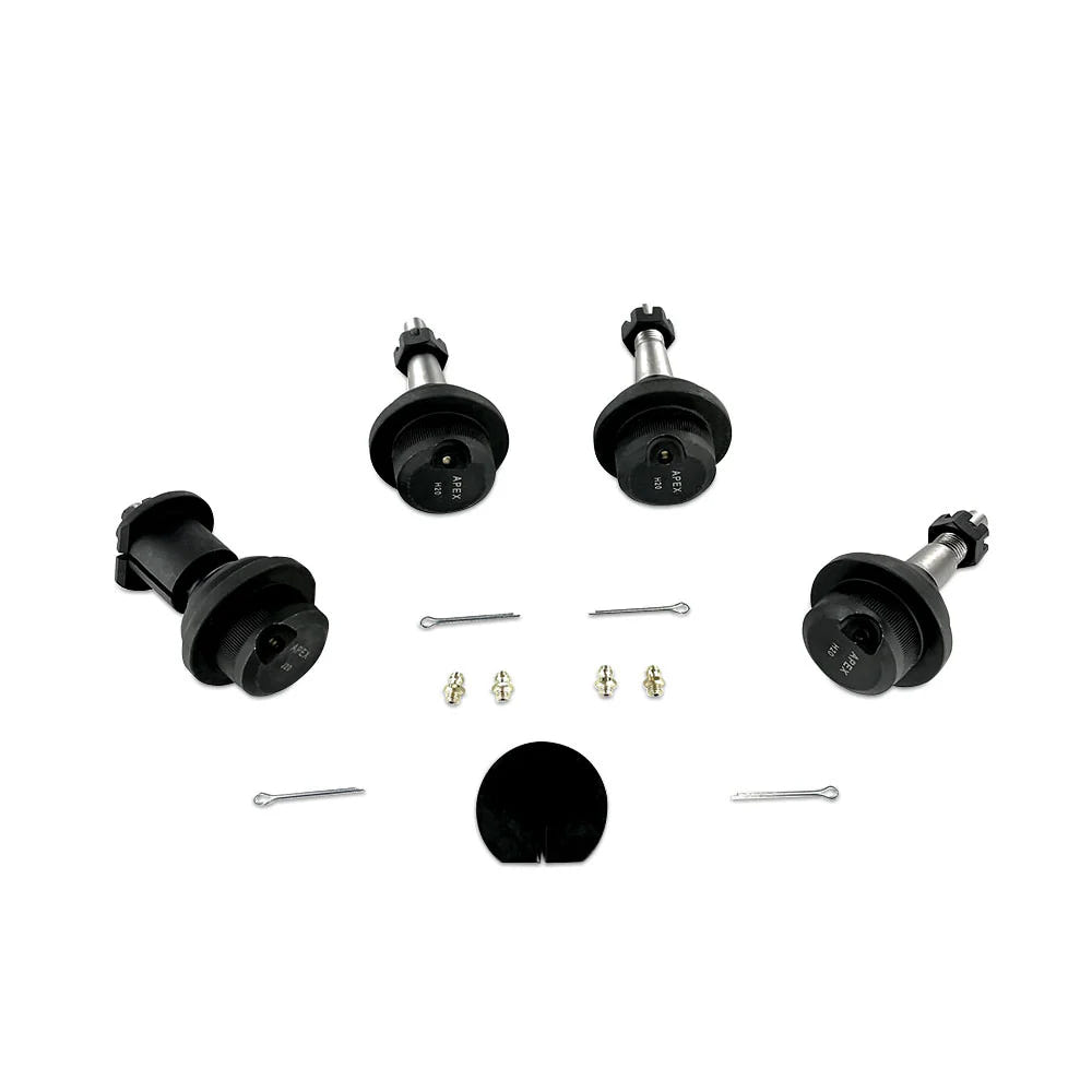 Apex Chassis Super HD Ball Joint Kit for 18-23 Jeep Wrangler JL JT Knurled