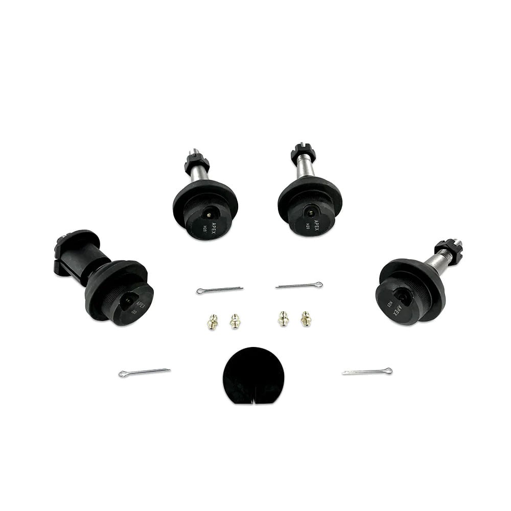 Apex Chassis Super HD Ball Joint Kit for 18-23 Jeep Wrangler JL JT non-Knurled