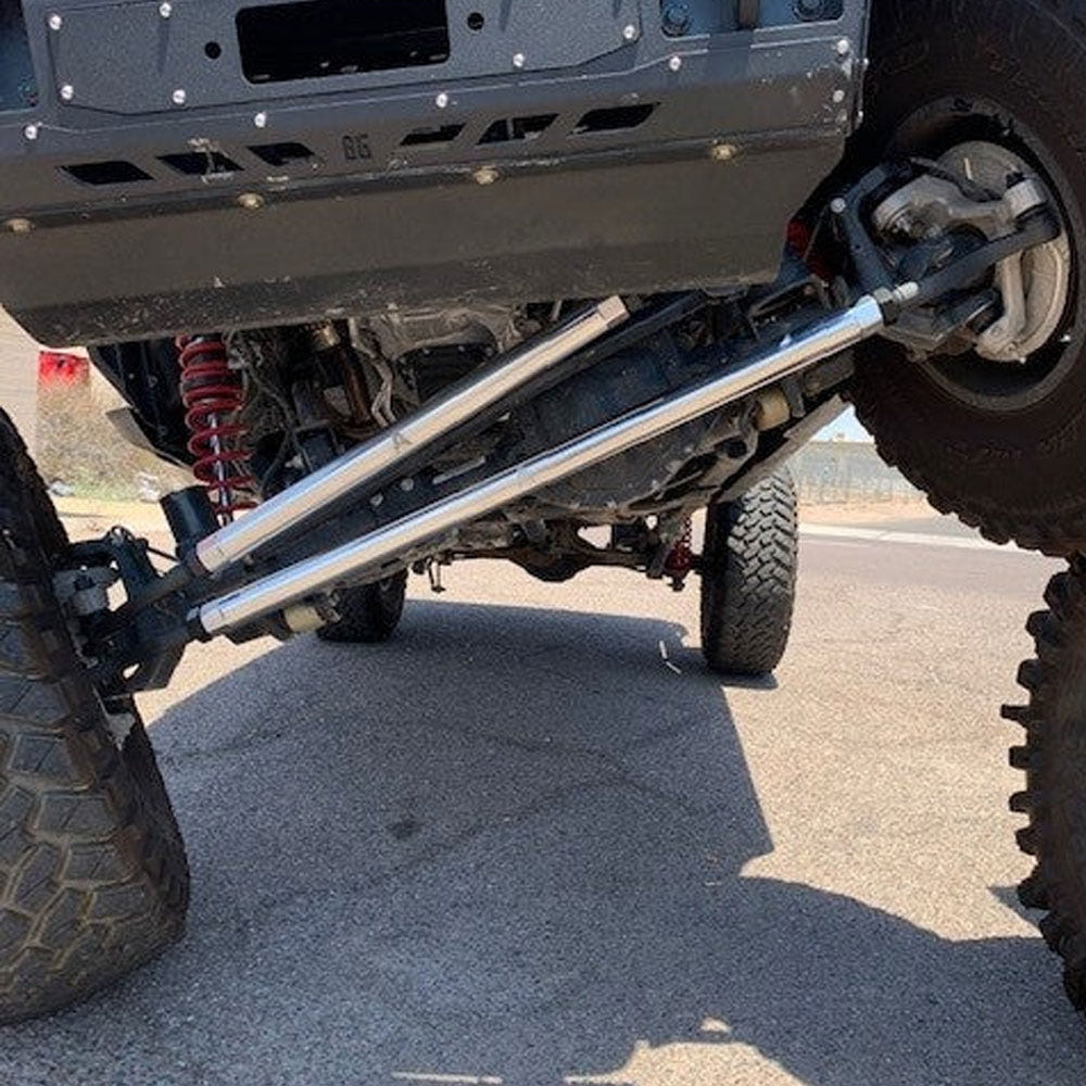 Apex Chassis 2.5 Ton Tie Rod and Drag Link Assembly   Polished Aluminum 18 23 Jeep Wrangler JL JT
