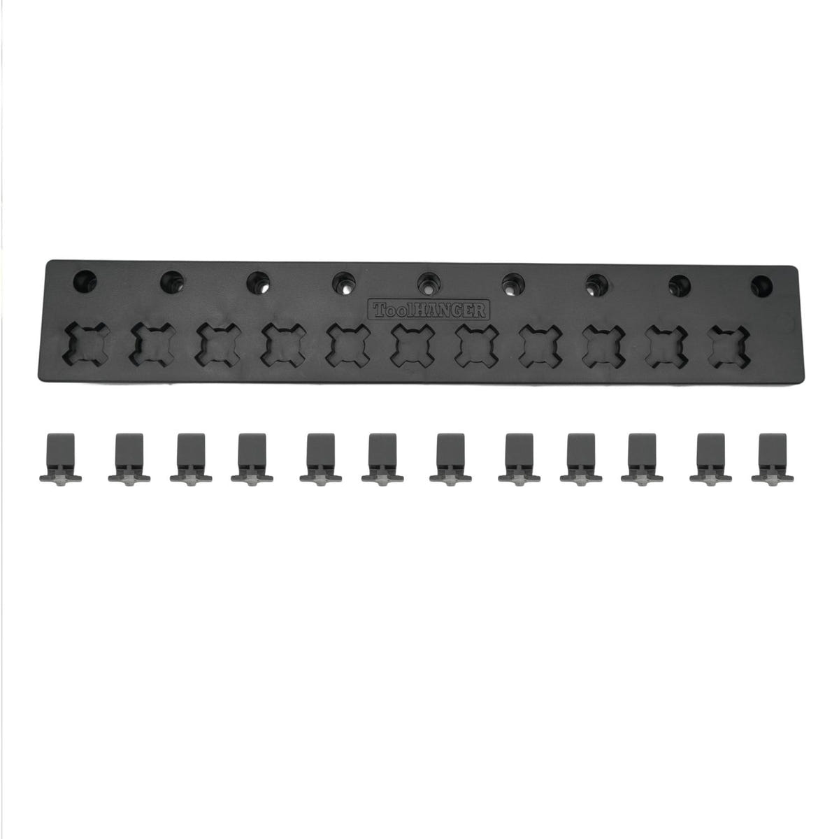 ToolHanger magnetic screwdriver vertical hanger set with 1-row magnetic organization board