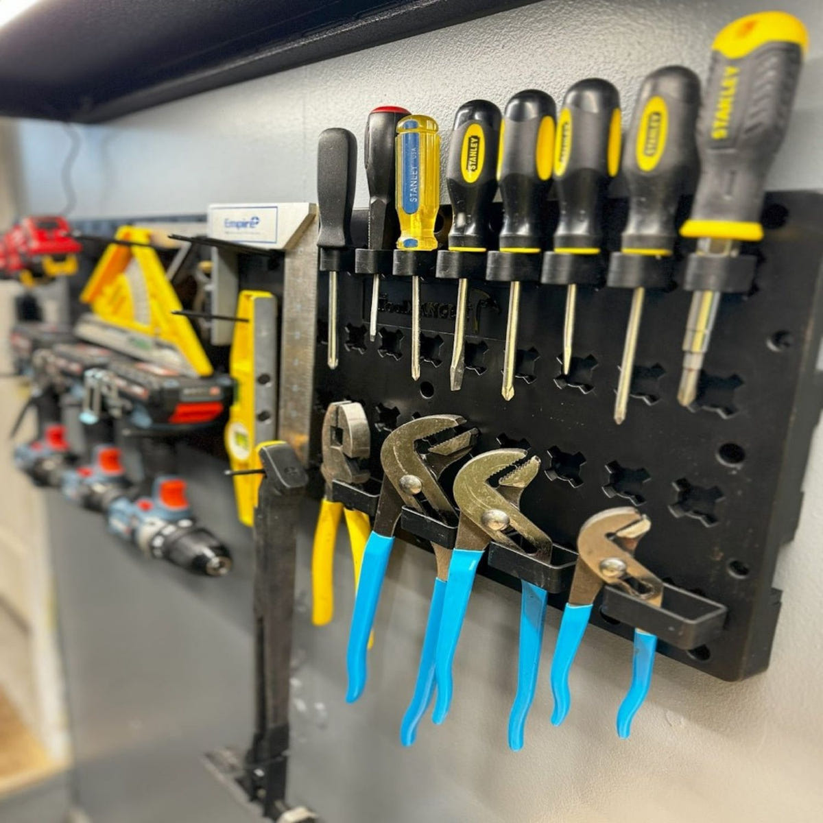 ToolHanger 4-row tool organization board for garage and workshop storage