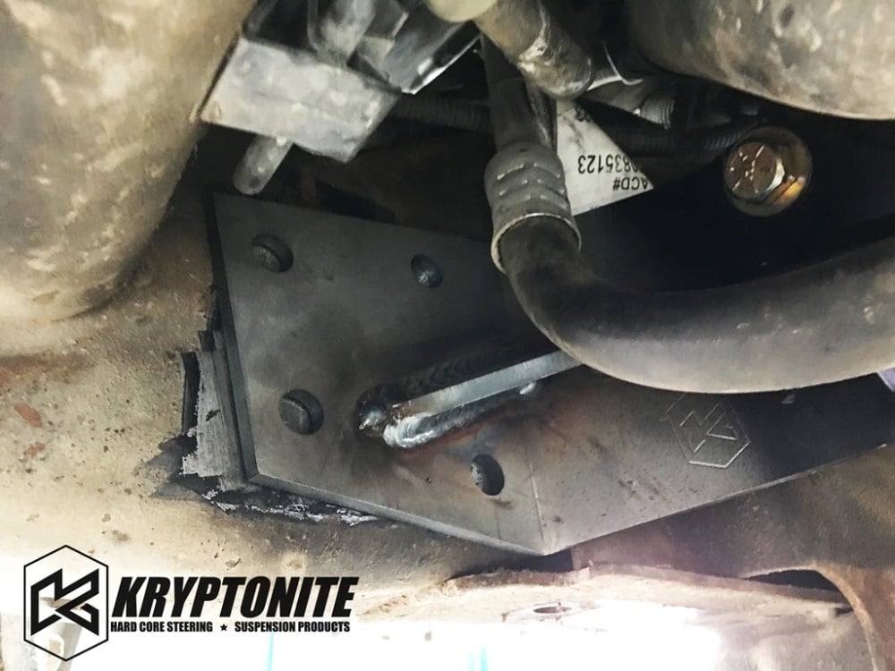 Kryptonite Idler Support Frame Gusset for 01-10 GM 2500HD and 3500