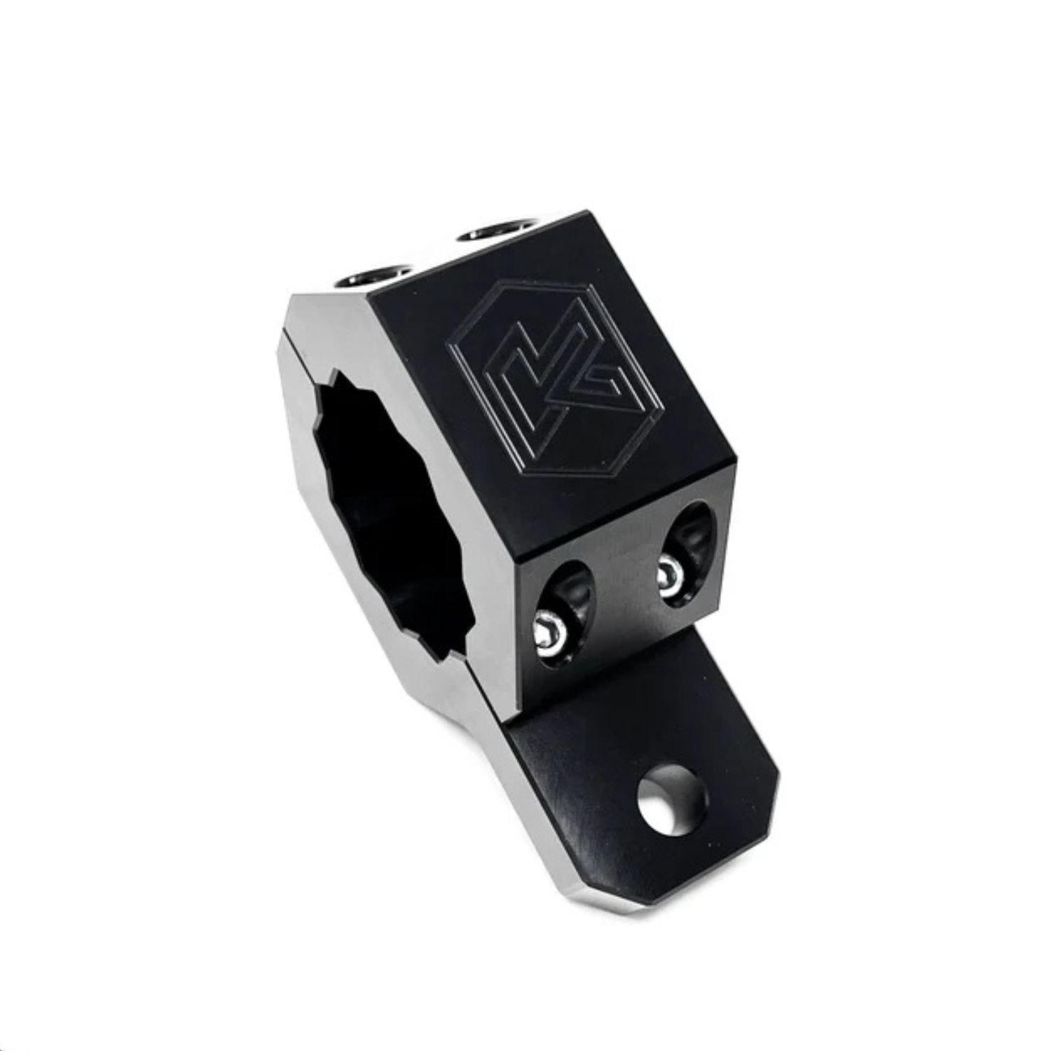 Kryptonite compatible steering stabilizer hardware and clamp