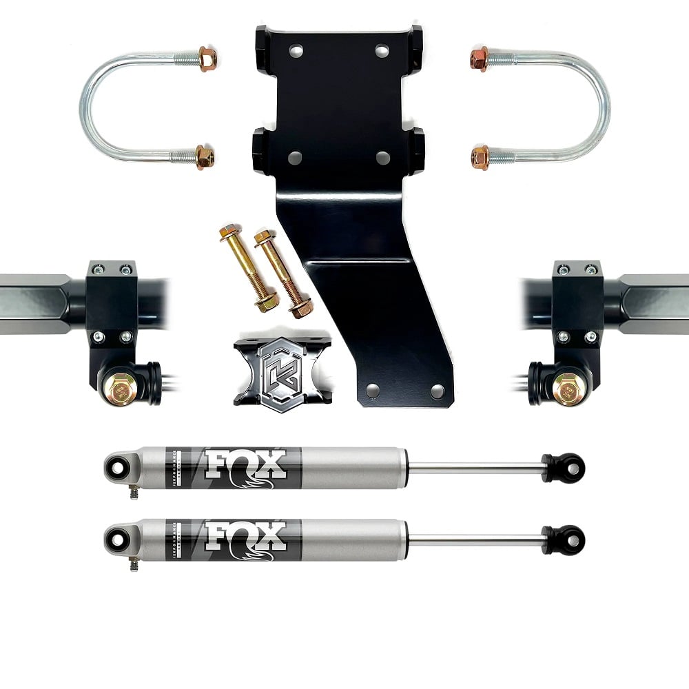 Kryptonite Death Grip Dual Steering Stabilizer Kit for 05-25 Ford Superduty