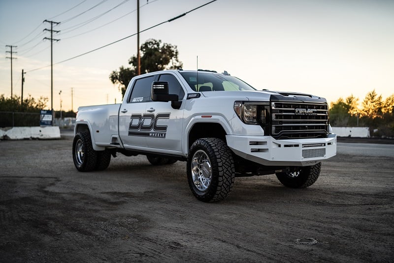 DDC Wheels Forged Polished Mesh 22"x8.25" Wheel Set for 11-23 GM 3500 Dually
