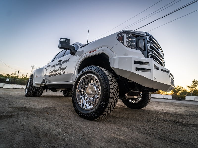 DDC Wheels Forged Polished Mesh 22"x8.25" Wheel Set for 11-23 GM 3500 Dually