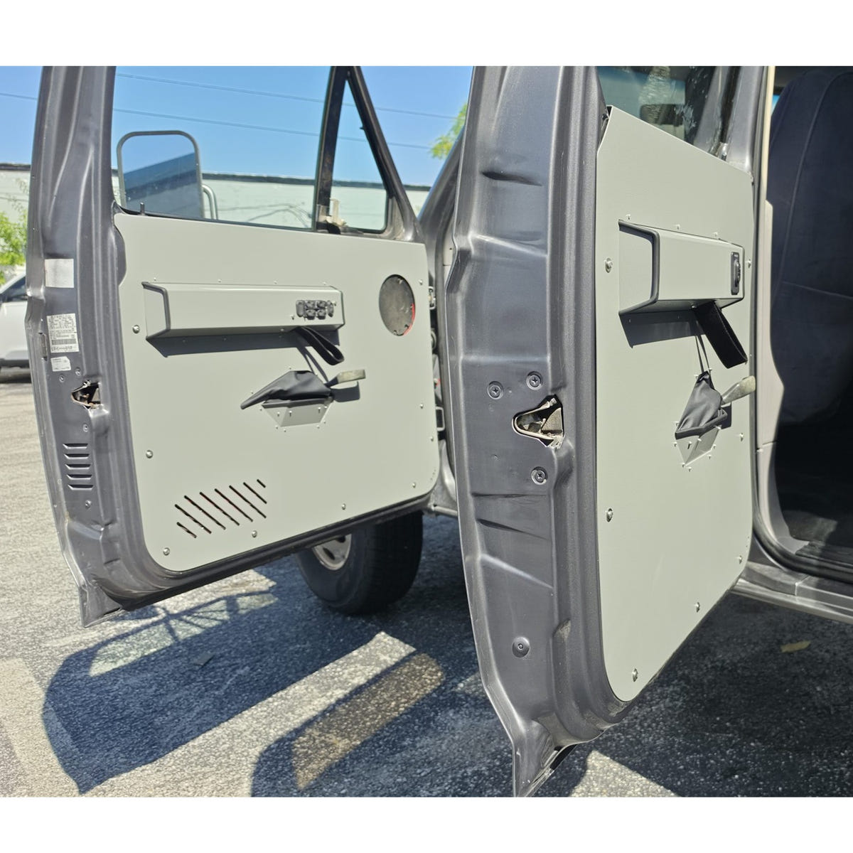 LRB Aluminum Door Panel Pair 92-97 Ford F-250/F-350 OBS