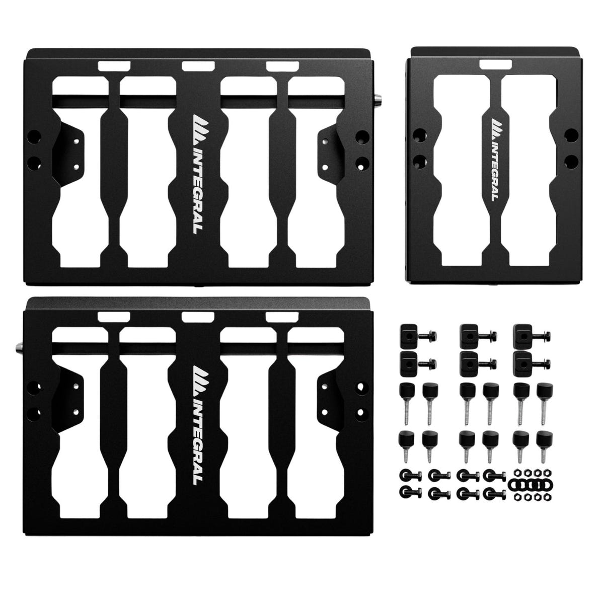 Half panel for compact Milwaukee Packout organizers on Integral Bulkhead Rail