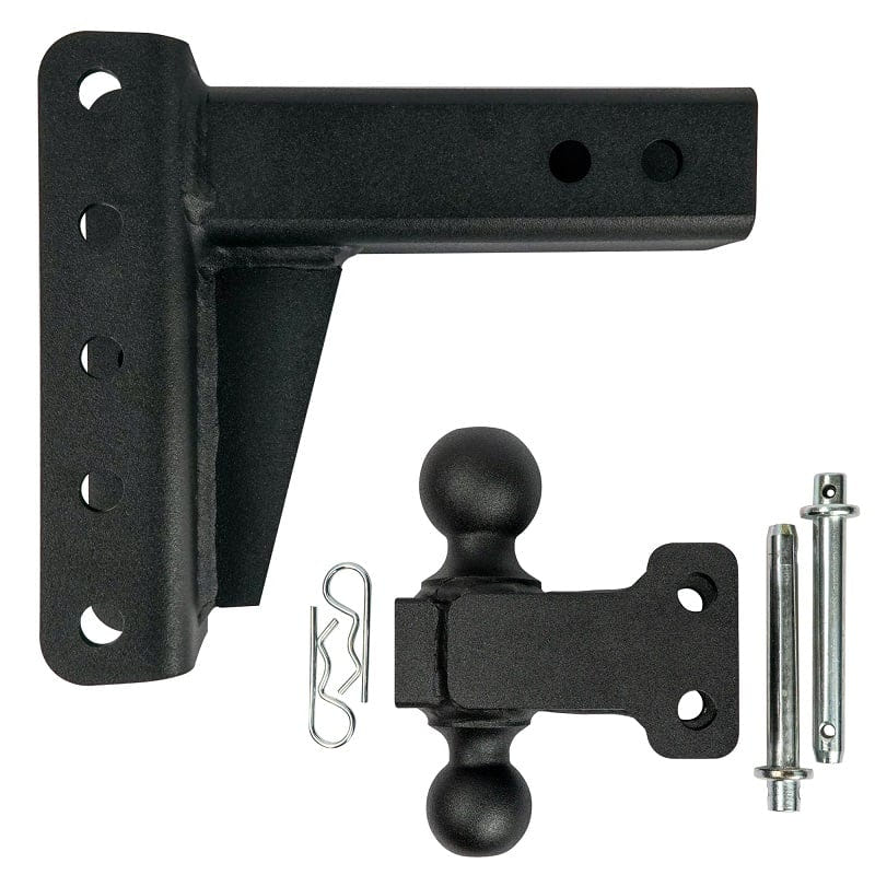 Bulletproof Hitch 2.5" Shank Medium Duty 4" Drop and Rise Hitch
