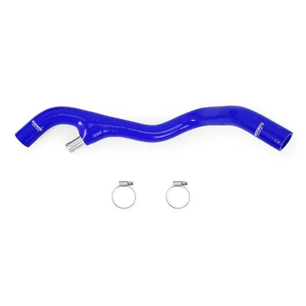 Mishimoto coolant hose 03-04 Ford 6.0L Powerstroke lower overflow direct fit replacement in blue color option