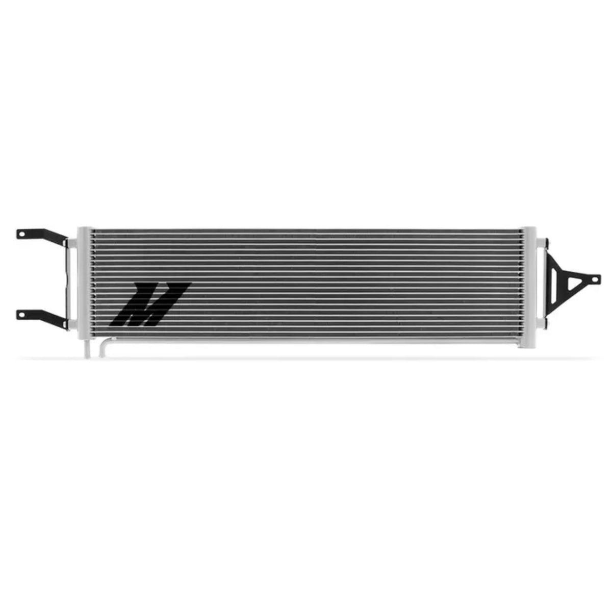 Mishimoto 6.7 Powerstroke transmission cooler installed Ford F250 F350 2020-2022