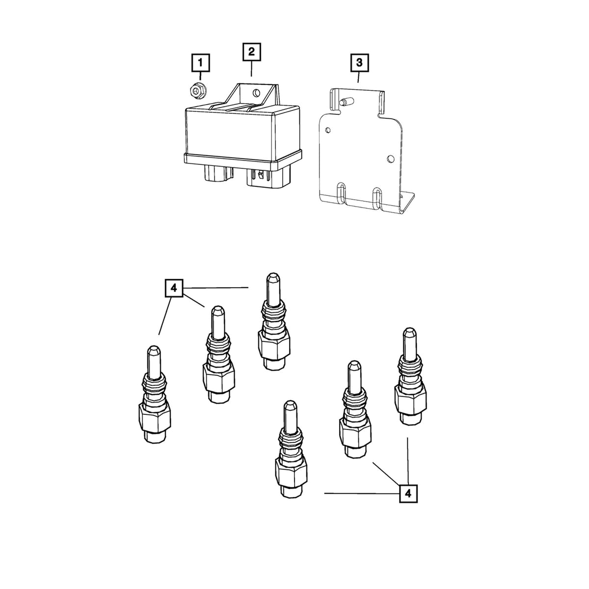 Mopar 68460484AB Glow Plug for 14-18 Ram 3.0L EcoDiesel