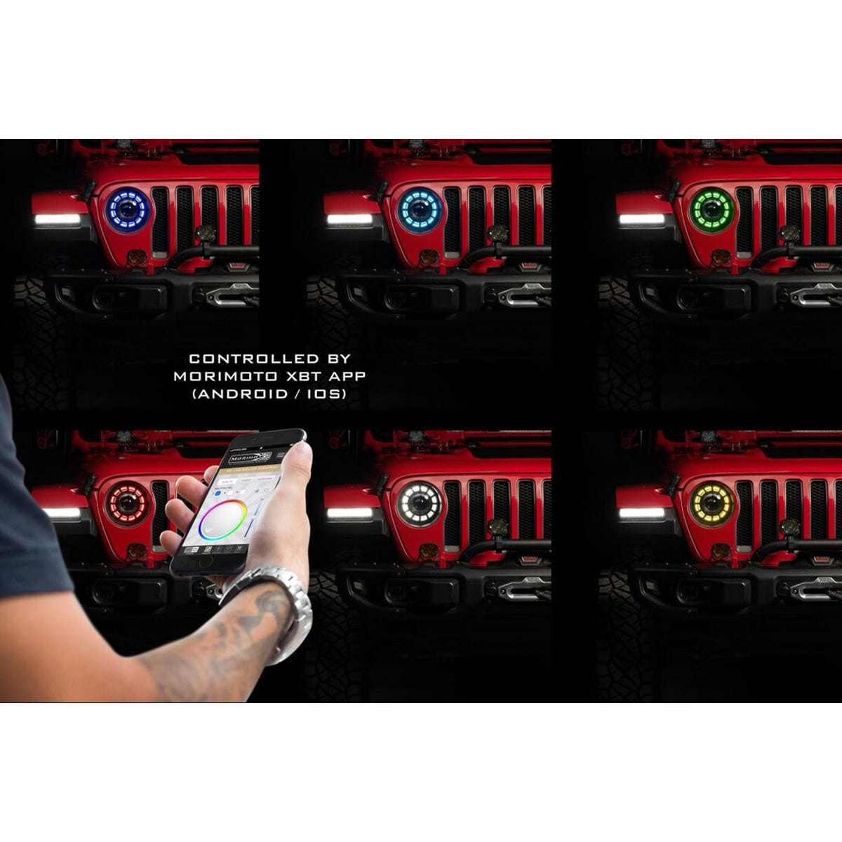 Morimoto Super 7 LED Headlights for 20-23 Jeep Wrangler JL and Gladiator JT