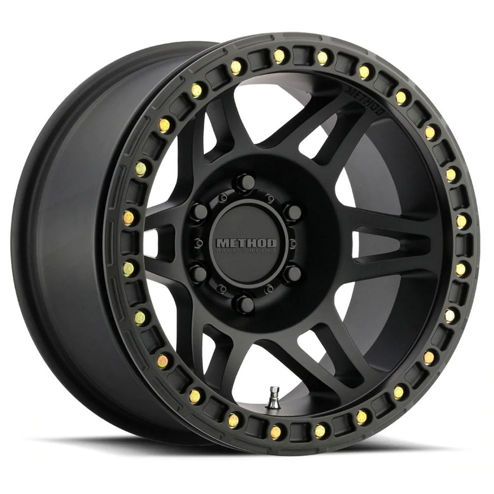 Method Race Wheels 106 17" Beadlock Wheel Matte Black Machined Bronze