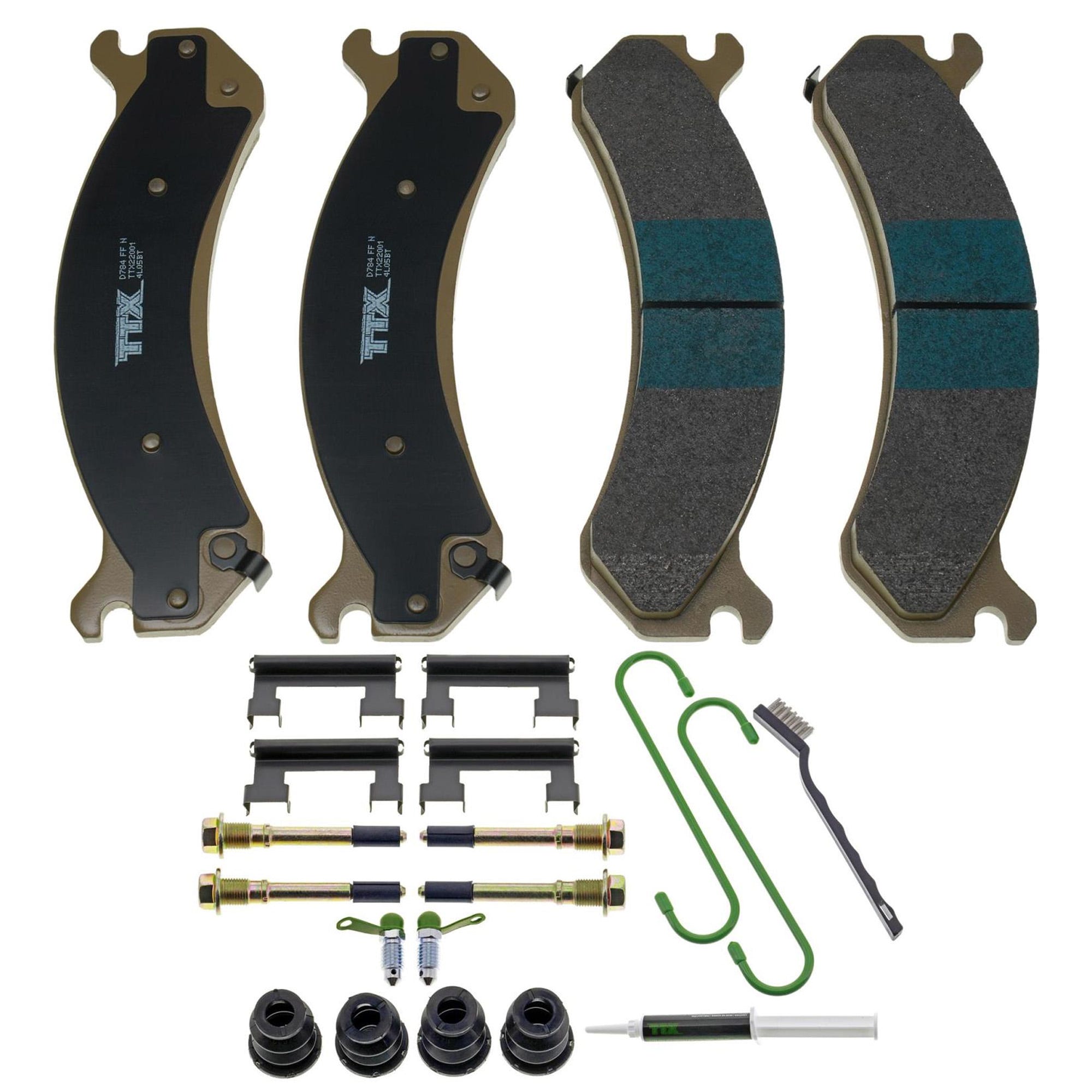 Mevotech TTX Premium Met Front Brake Pads for 01-10 GM 2500HD and 3500HD