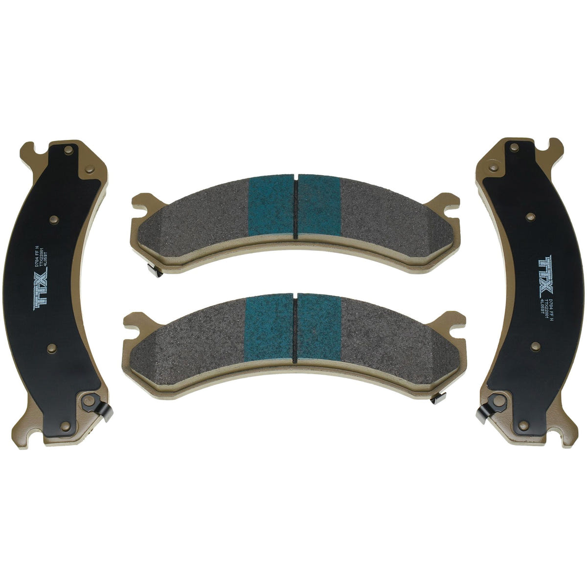 Mevotech TTX Premium Met Front Brake Pads for 01-10 GM 2500HD and 3500HD