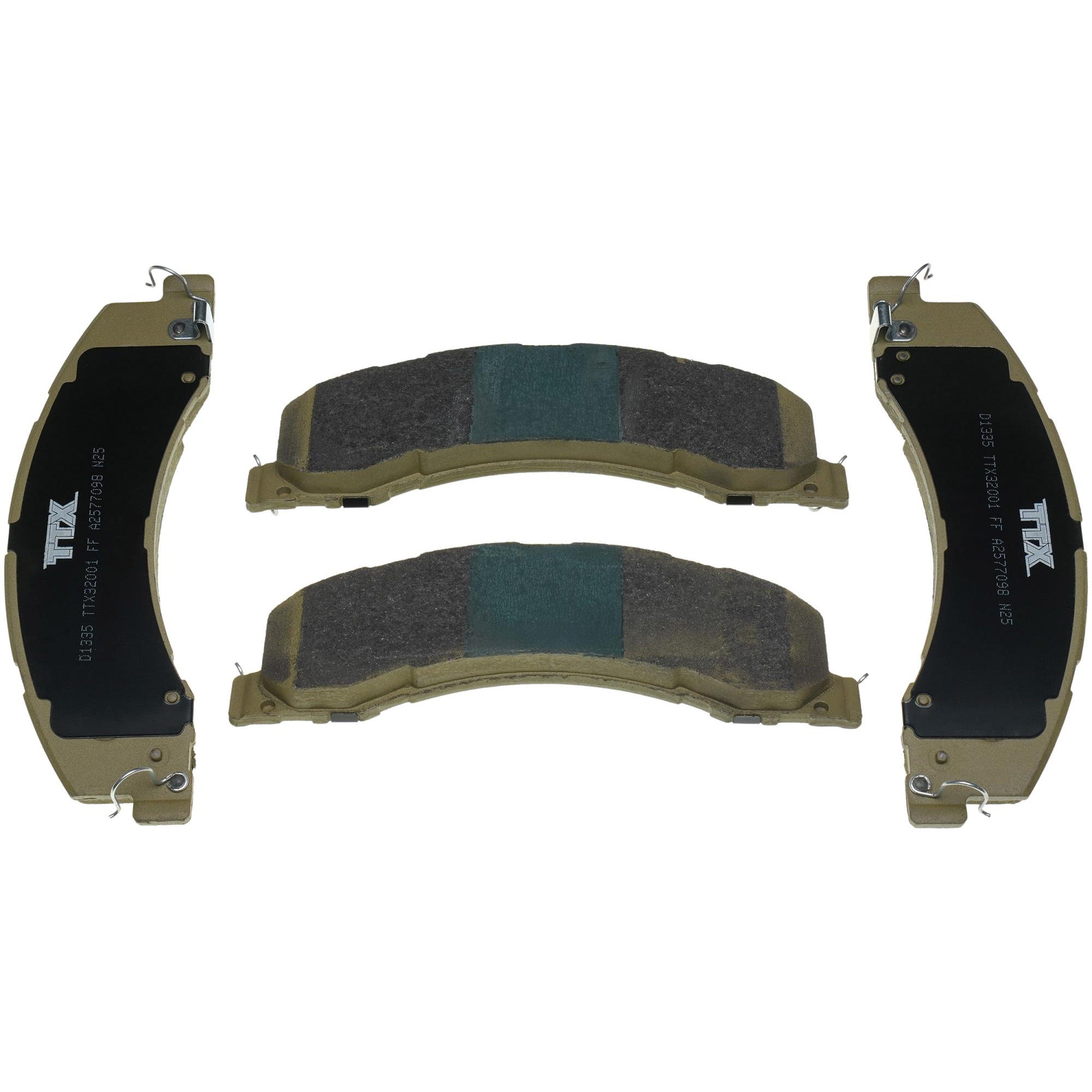 Mevotech TTX Premium Met Front and Rear Brake Pads for 08-24 Dodge Ram 4500 and 5500