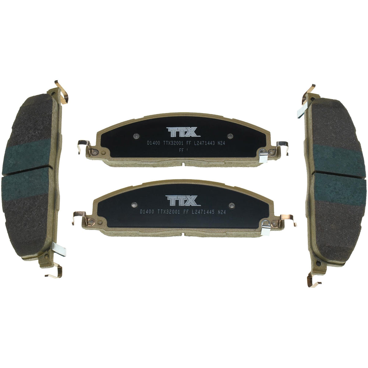 Mevotech TTX Premium Met Brake Pads for 09-18 Dodge Ram 2500 and 3500