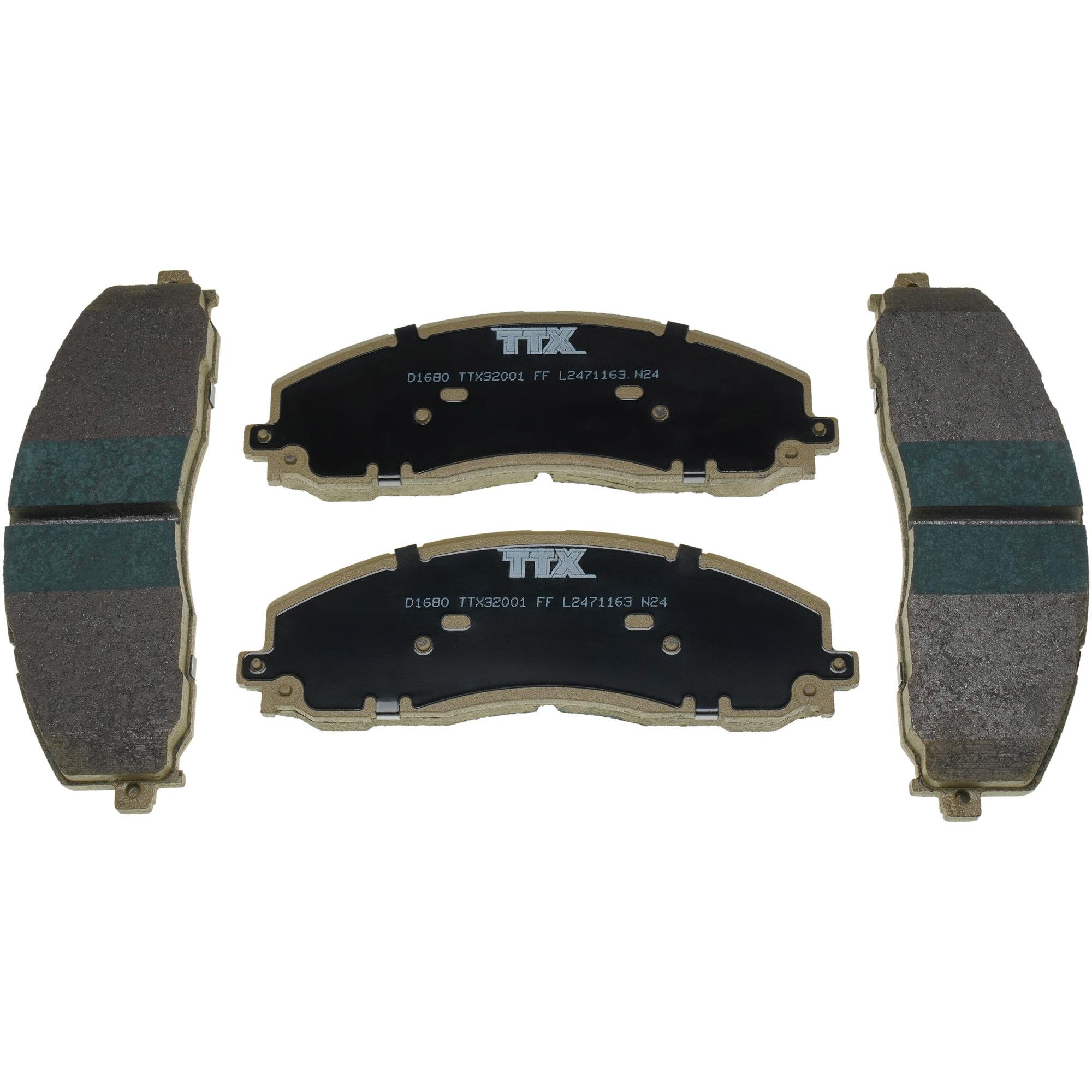 Mevotech TTX Premium Met Brake Pads for 13-24 Ford SuperDuty F-250 and F-350