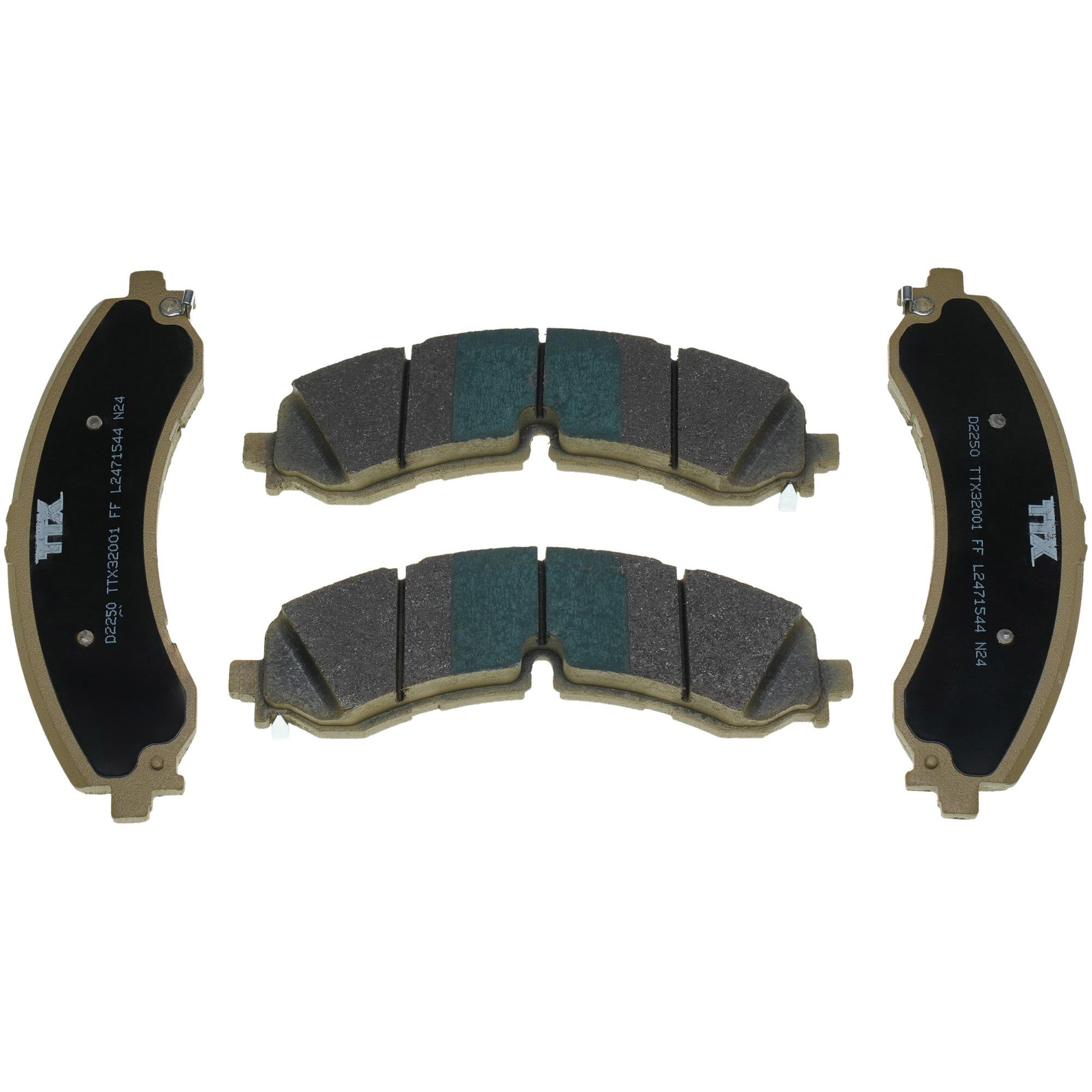 Mevotech TTX Premium Met Front and Rear Brake Pads for 20-24 GM 2500HD and 3500HD