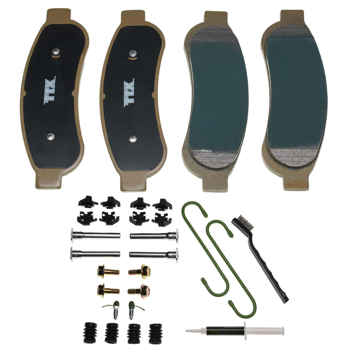 Mevotech TTX SuperMet Front and Rear Brake Pads for 08-12 Ford SuperDuty F-250 and for 08-11 F-350