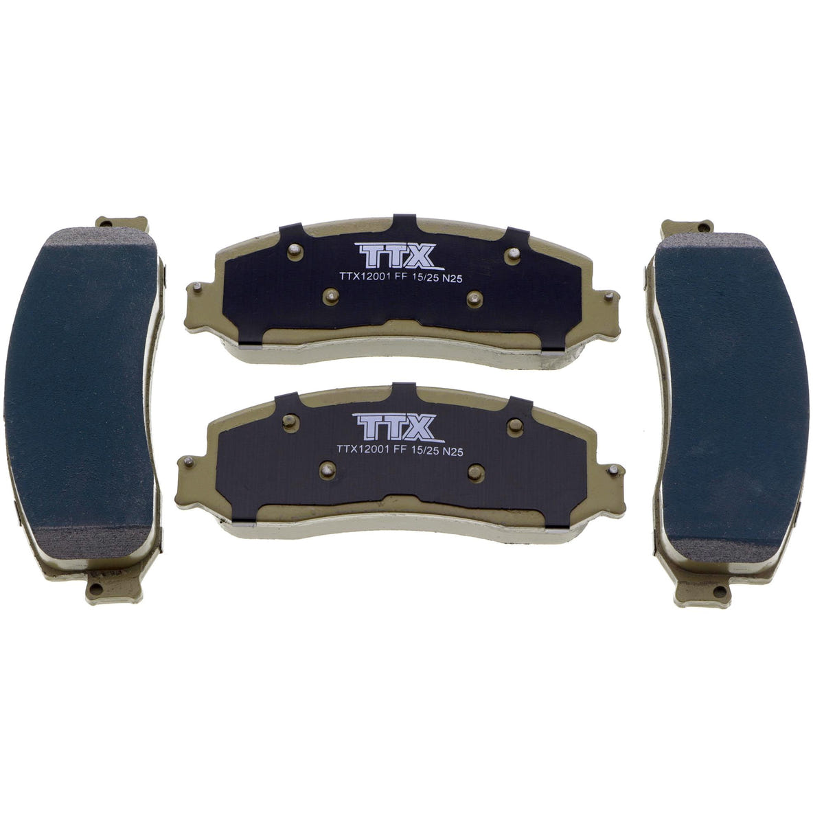 Mevotech TTX SuperMet Front and Rear Brake Pads for 08-12 Ford SuperDuty F-250 and for 08-11 F-350