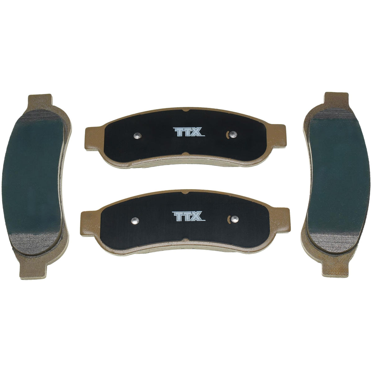 Mevotech TTX SuperMet Front and Rear Brake Pads for 08-12 Ford SuperDuty F-250 and for 08-11 F-350