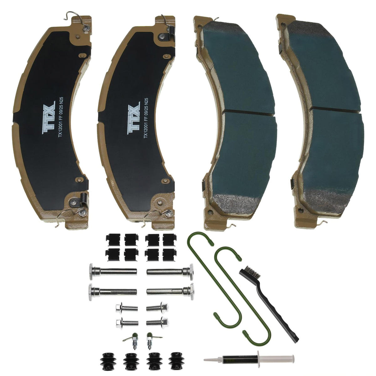 Mevotech TTX SuperMet Front and Rear Brake Pads for 19-24 Dodge Ram 4500 and 5500