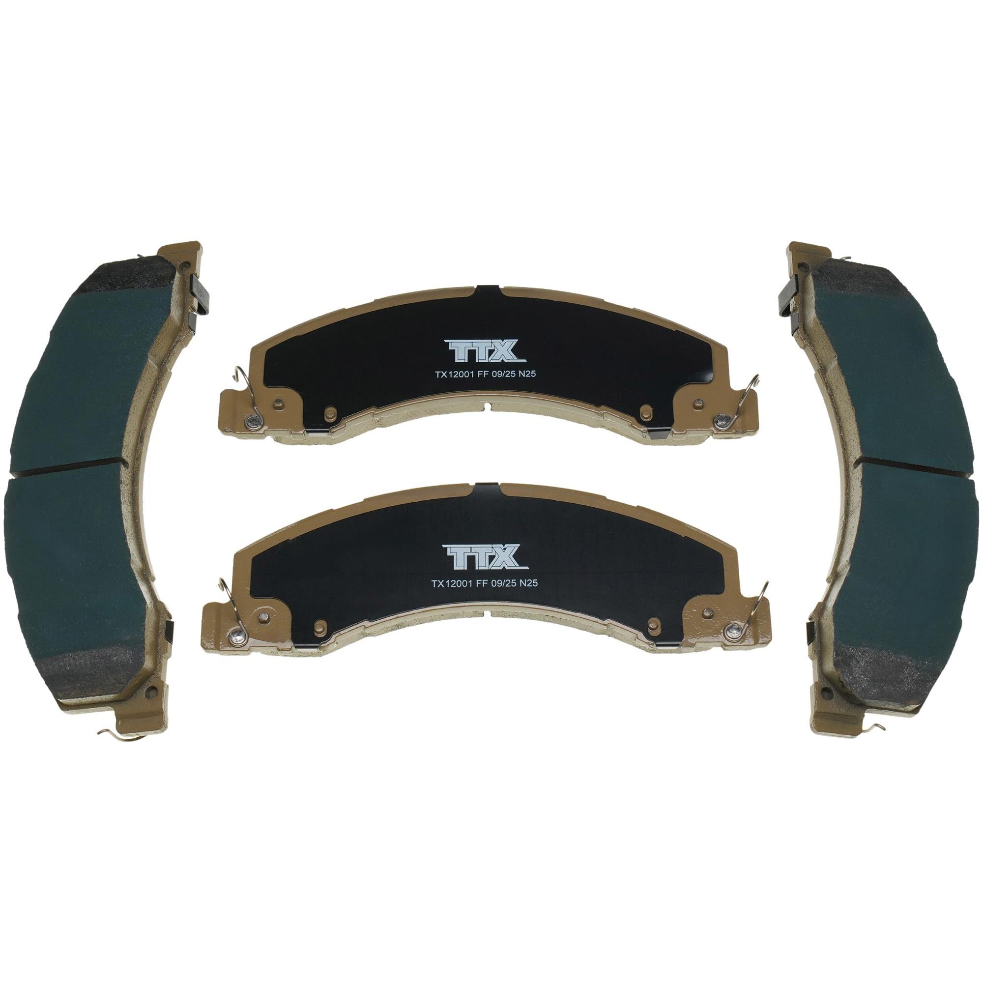 Mevotech TTX SuperMet Front and Rear Brake Pads for 19-24 Dodge Ram 4500 and 5500